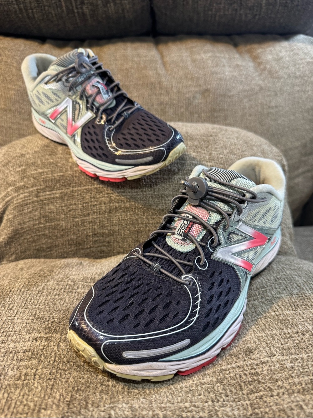 New Balance 1260v6 performance running shoes Silver/Blue/Pink #W1260PW6 Size 7.5 - Picture 12 of 12